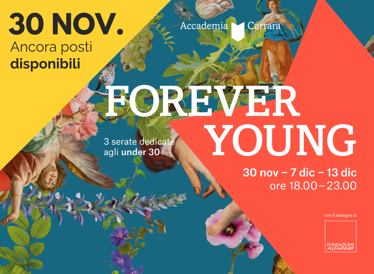 EVENTO 30 NOVEMBRE: Forever young - Garipalli x Accademia Carrara