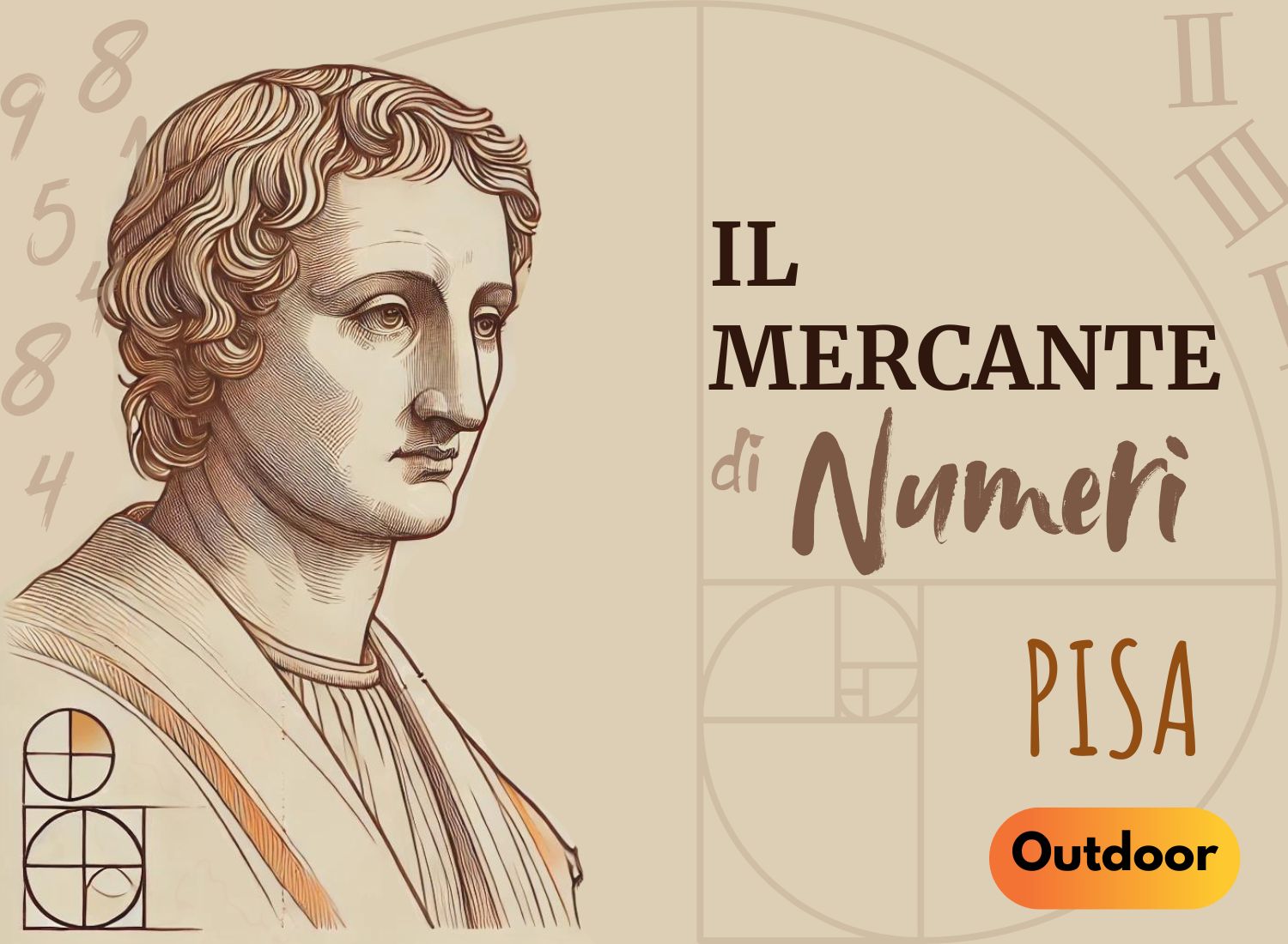 City Escape Room: Pisa, Fibonacci: Il Mercante di Numeri, Front Cover 